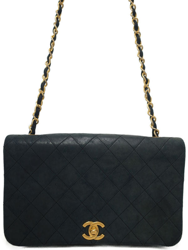 Chanel Matelasse Chain Shoulder Bag Black