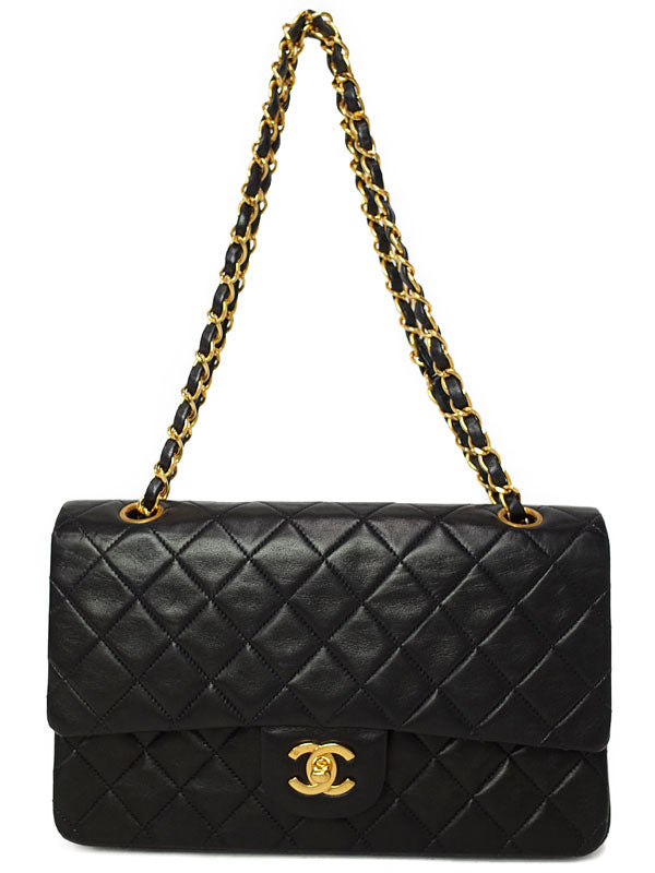 Chanel Matelasse Chain Shoulder Bag Black