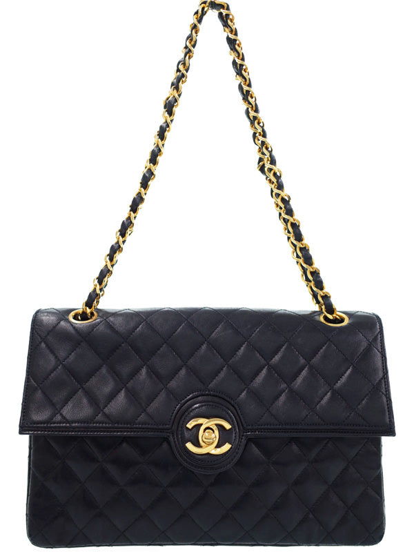 Chanel Matelasse Chain Shoulder Bag Black
