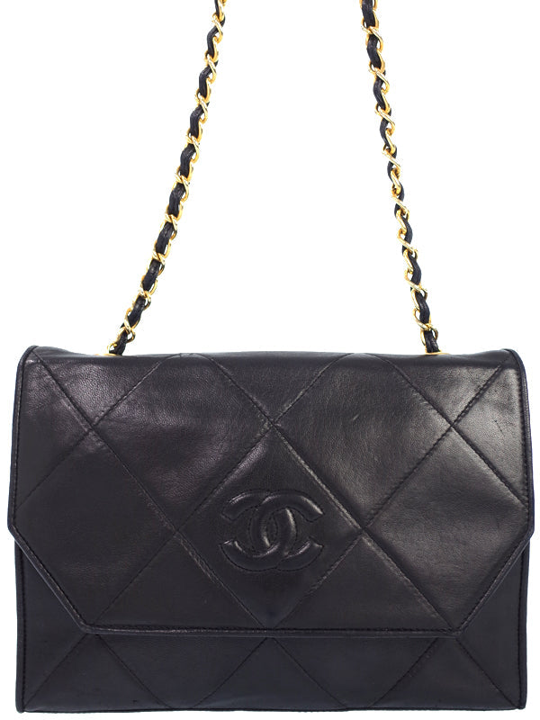 Chanel Matelasse Chain Shoulder Bag Black