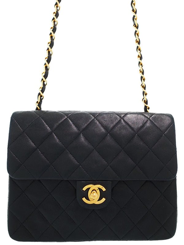 Chanel Matelasse Chain Shoulder Bag Black