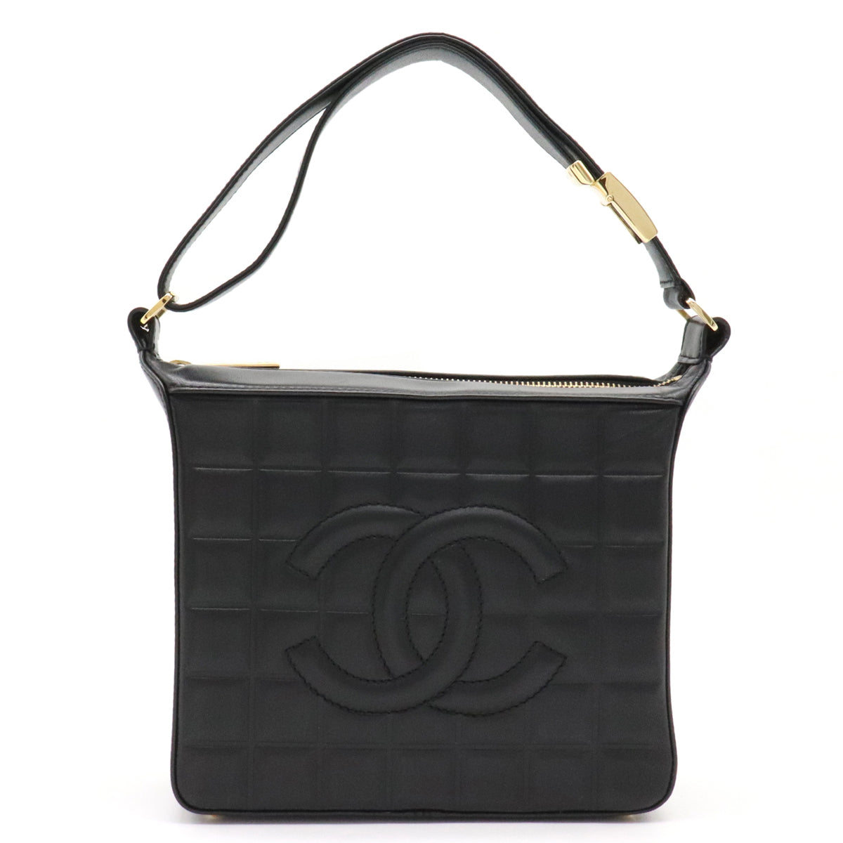 Chanel chocolate bar bag, one-shoulder handbag