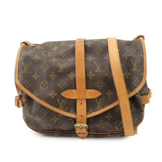 Louis Vuitton Monogram Saumur 30 Shoulder Bag Brown M42256