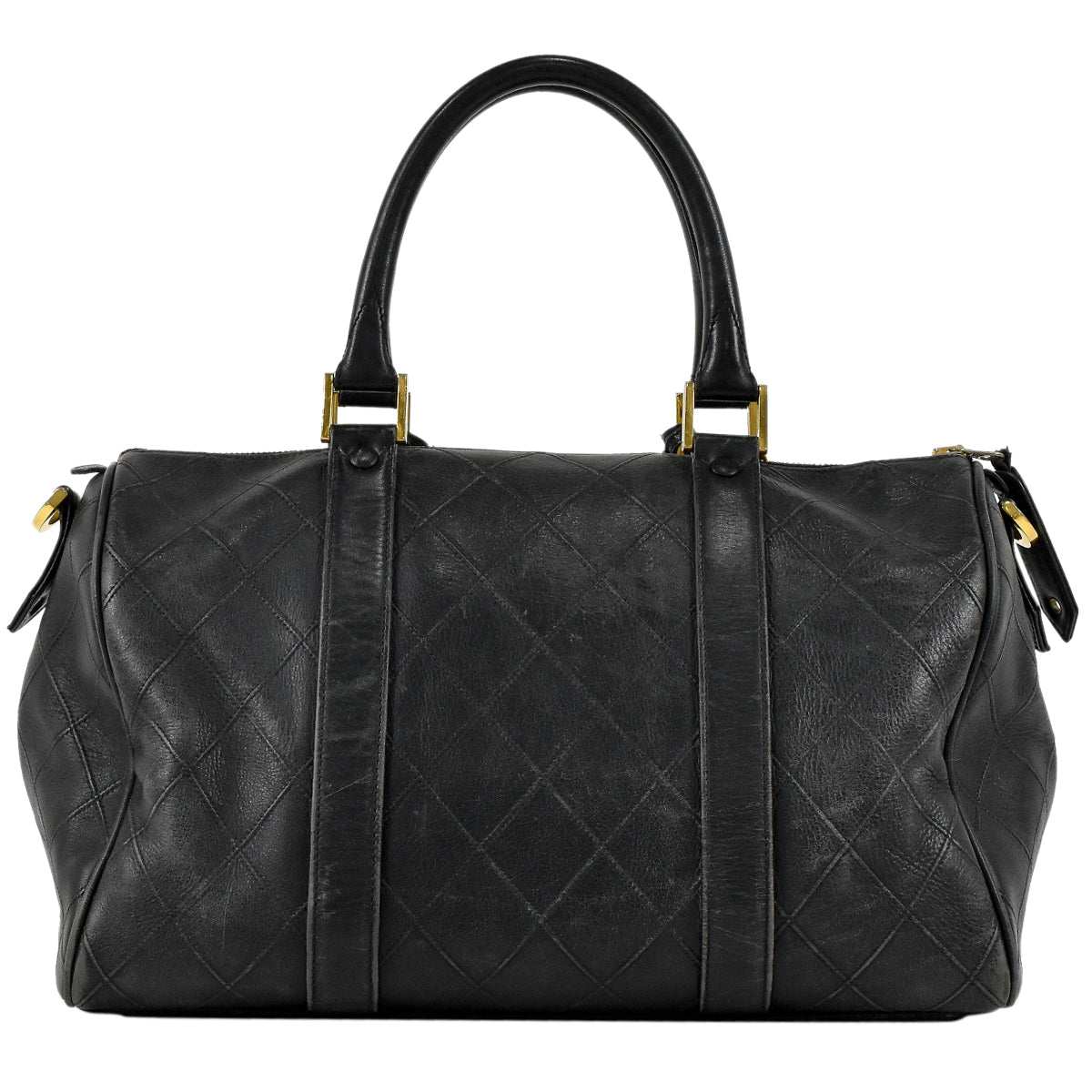 Chanel Bicolore Handbag Mini Boston 2Way Shoulder Bag