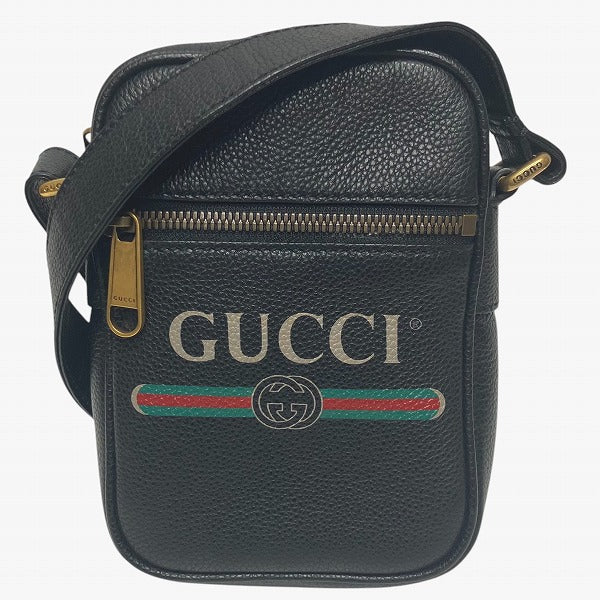 Gucci Webbing Calf Leather Shoulder Bag