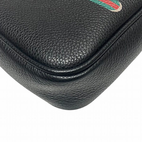 Gucci Webbing Calf Leather Shoulder Bag