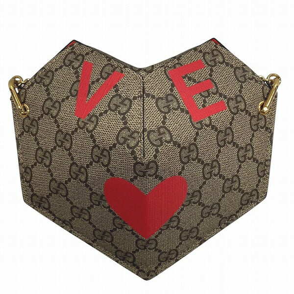 Gucci Small Heart GG Supreme Shoulder Bag