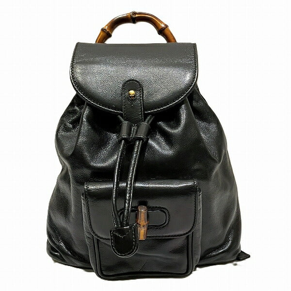 Gucci Bamboo Leather Backpack