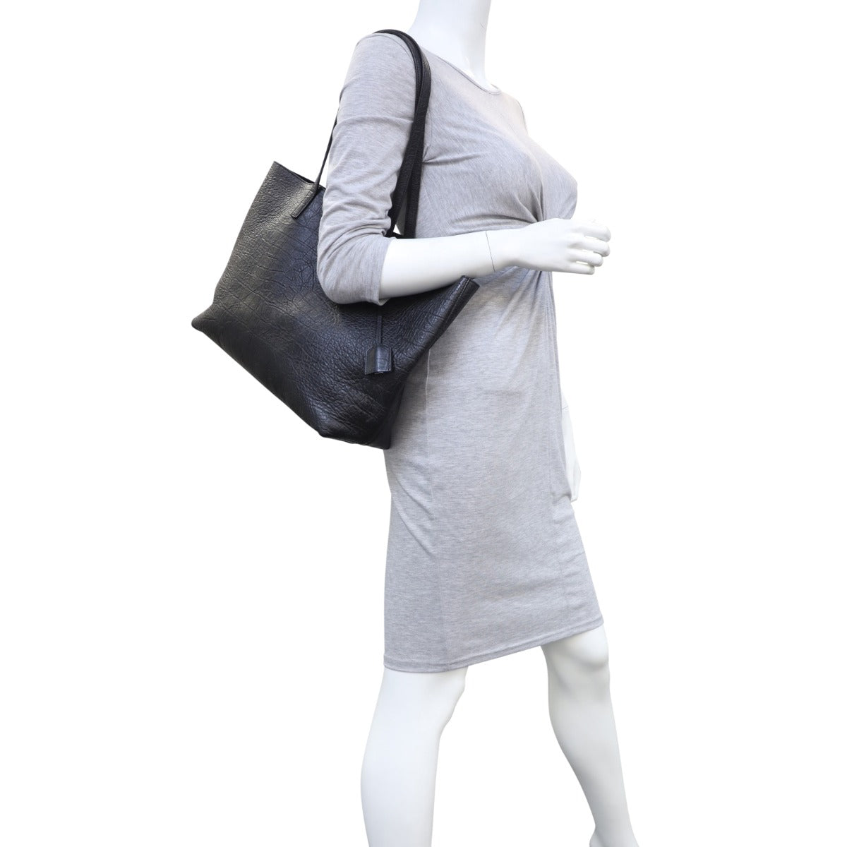 Saint Laurent Shopping Tote Croc Embossed