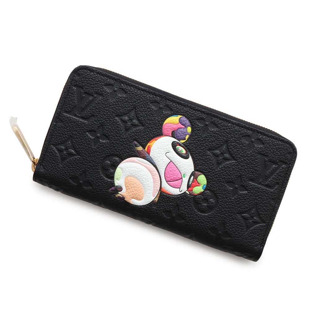 LOUIS VUITTON LV Ã TM Zippy Wallet Panda Japan Limited Edition NoirM14160 Monogram Empreinte Leather