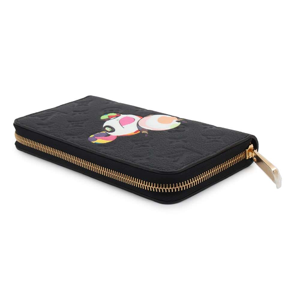 LOUIS VUITTON LV Ã TM Zippy Wallet Panda Japan Limited Edition NoirM14160 Monogram Empreinte Leather