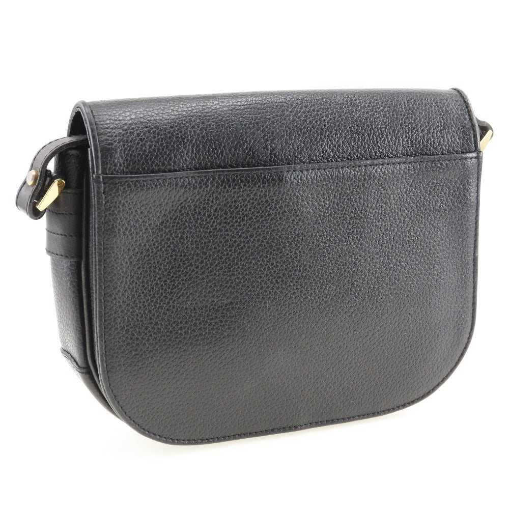 Burberry Black Leather Shoulder Bag ( )