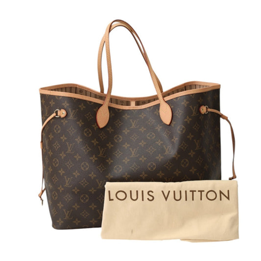 LOUIS VUITTON Tote Bag M40157 Monogram canvas Brown Tote Bag Monogram Discontinued Neverfull GM Women