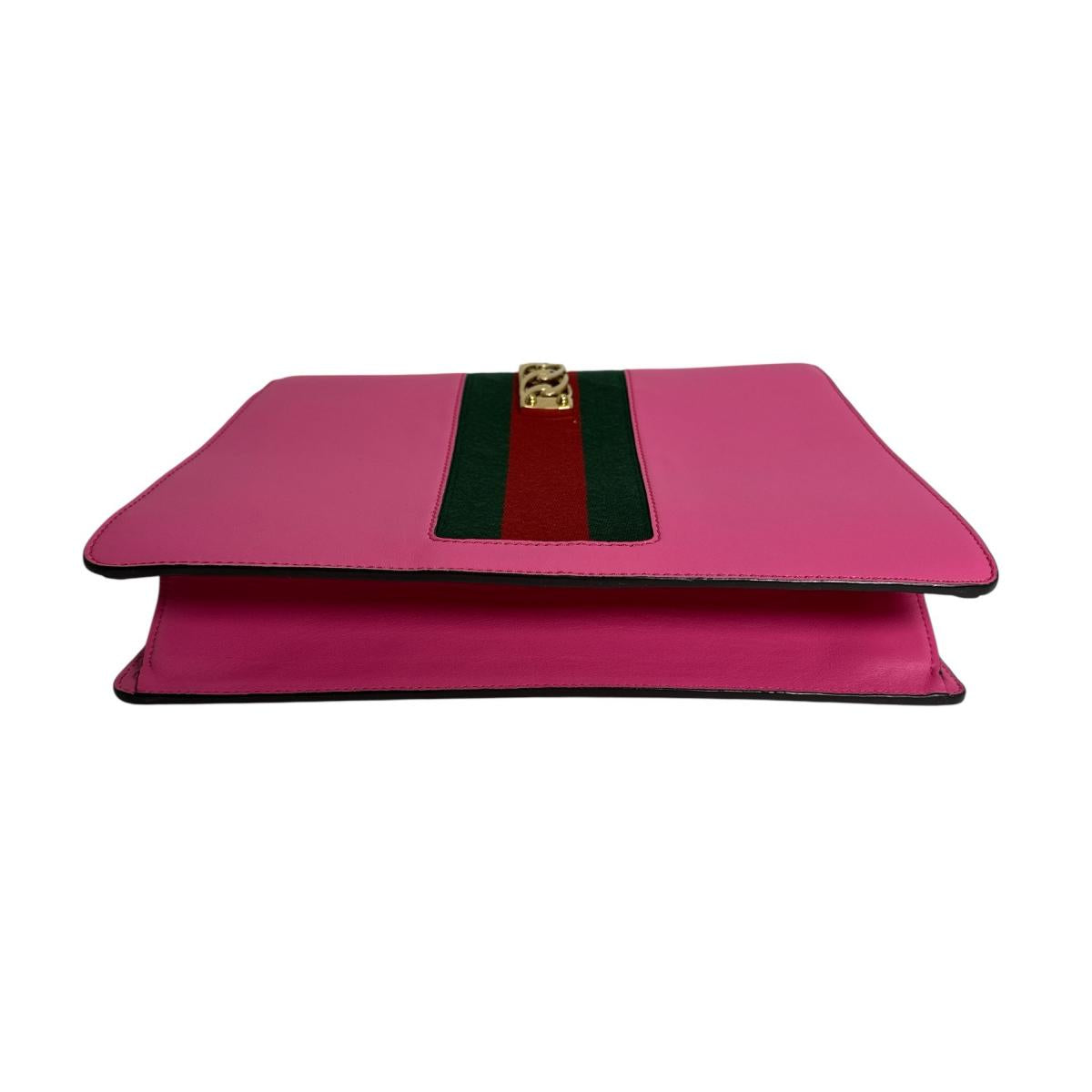 GUCCI Handbag 431665 leather pink 2WAY bag Silvi