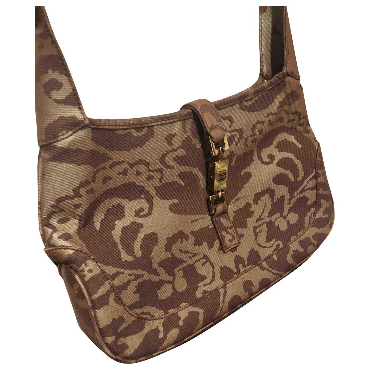 Gucci jackie    burgundy cloth handbag