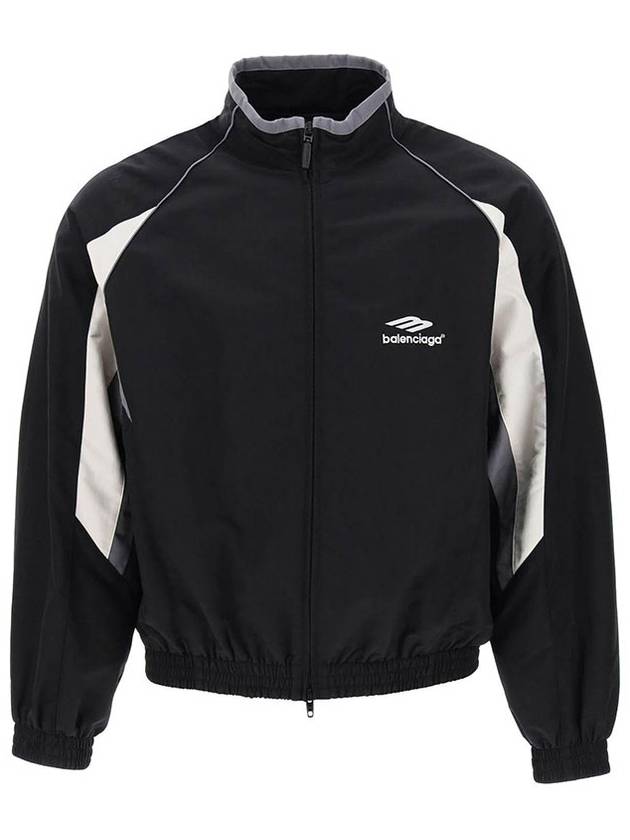 Luxury Balenciaga Trending 2026 3B Sports Icon Regular Track Jacket Black