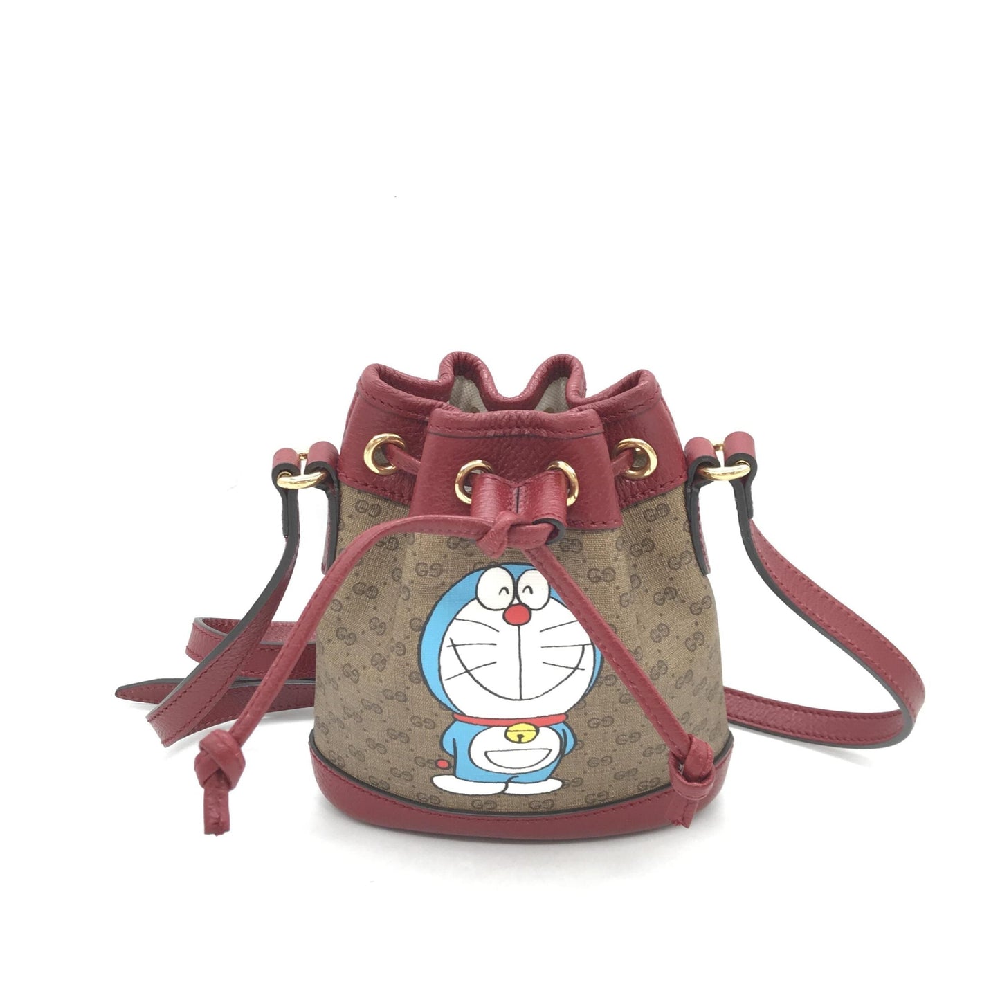 Gucci Doraemon X Gucci Coated Canvas Bucket Women's Bag ( )