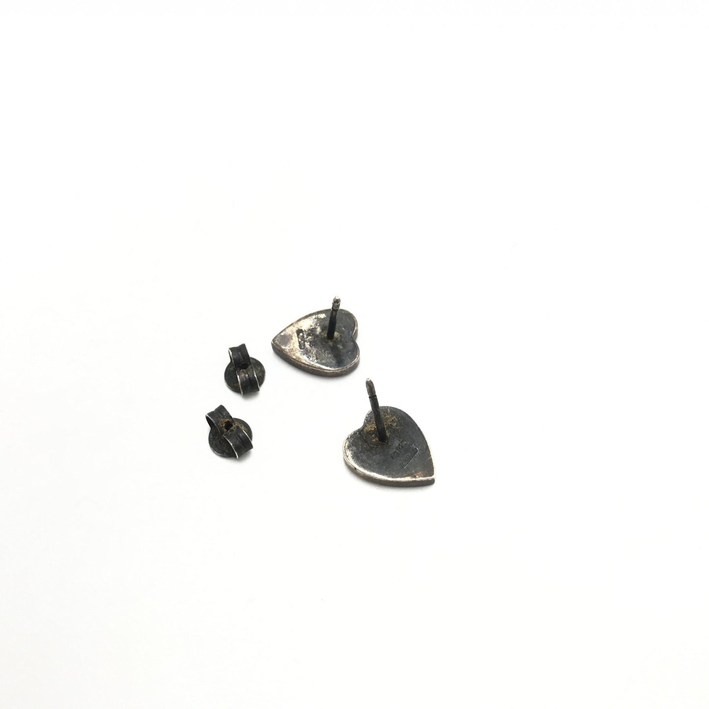 Gucci Silver 925 Heart Stud Women's Earrings ( )