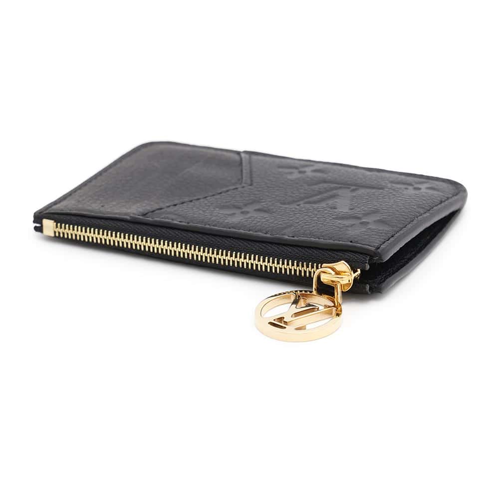 LOUIS VUITTON Card Case Porto Cult Romy NoirM81883 Monogram Empreinte Leather