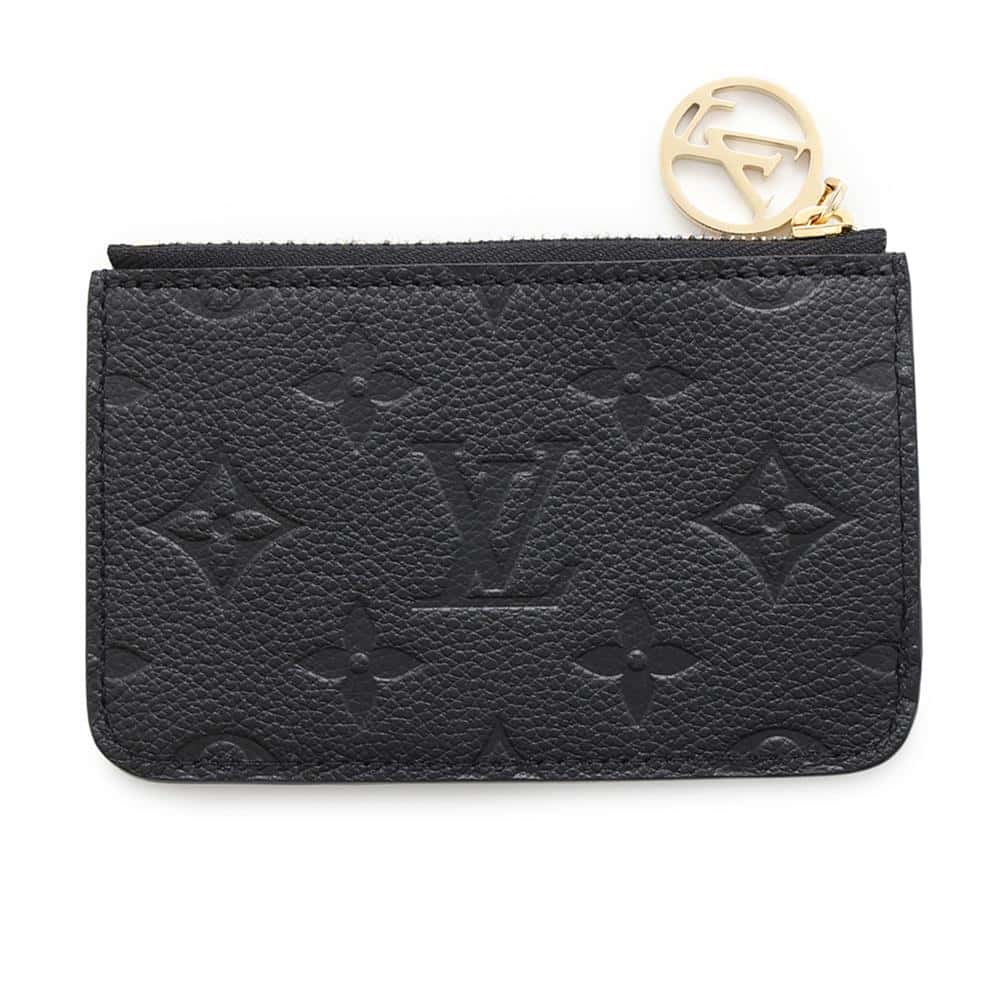 LOUIS VUITTON Card Case Porto Cult Romy NoirM81883 Monogram Empreinte Leather