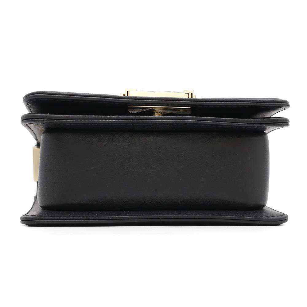 CHANEL Boy Chanel ChainShoulder BlackA67364 Leather Size Mini