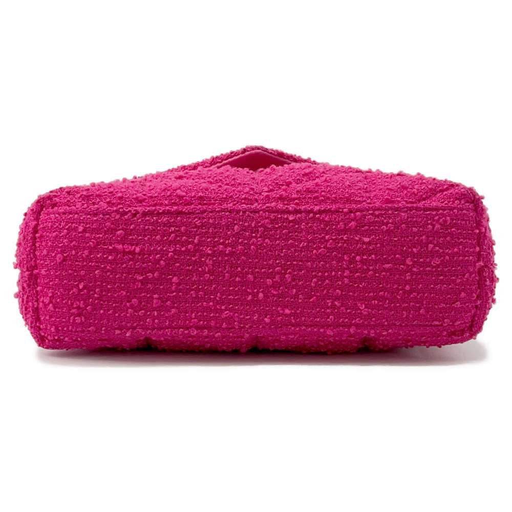 SAINT LAURENT PARIS Loulou Puffer Toy Bag Shoulder Bag Pink620333 Tweed