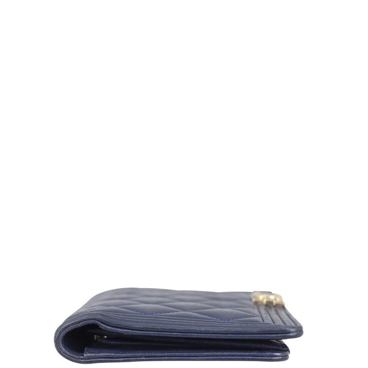 Chanel Boy Long Flap Wallet | Navy