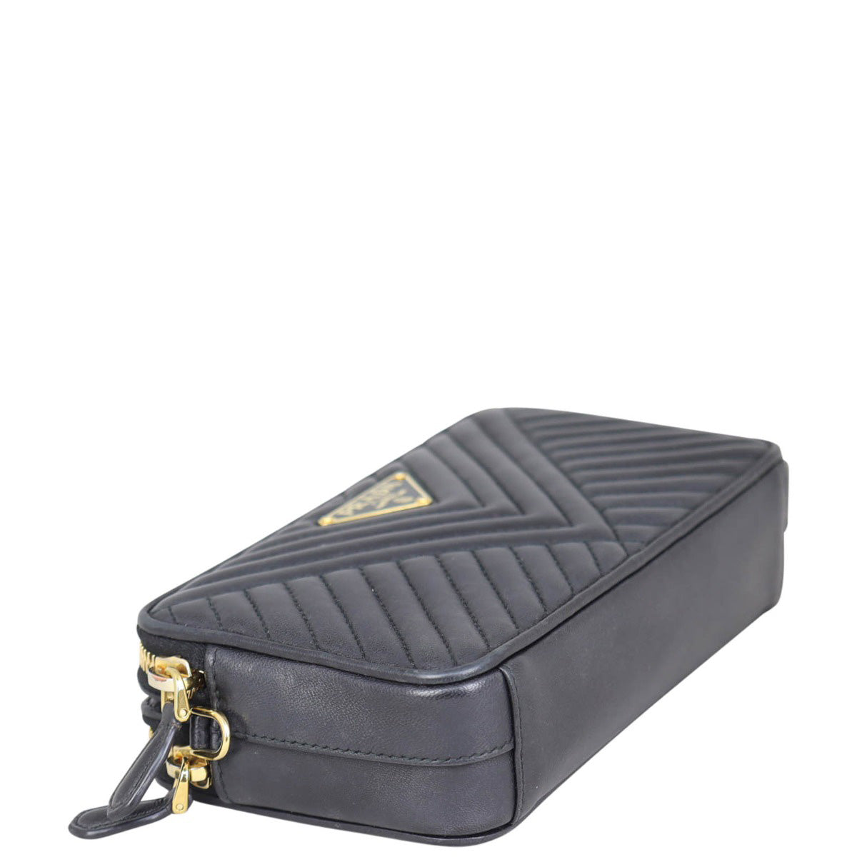 Prada Diagramme Nappa Mini Chain Shoulder Bag