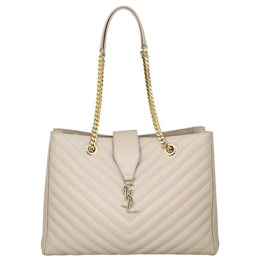 Saint Laurent Chevron Shopping Tote