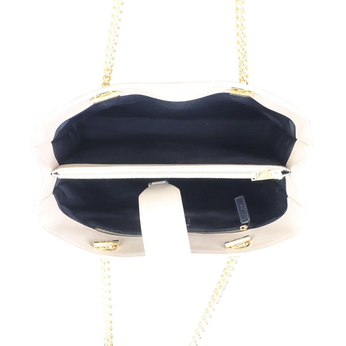 Saint Laurent Chevron Shopping Tote