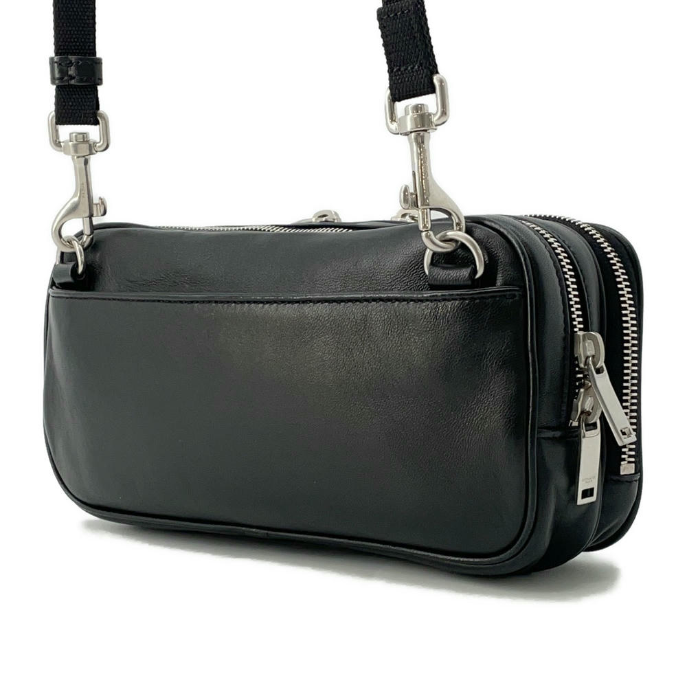 SAINT LAURENT PARIS ?Shoulder Bag Black712569 Leather Embossed Leather