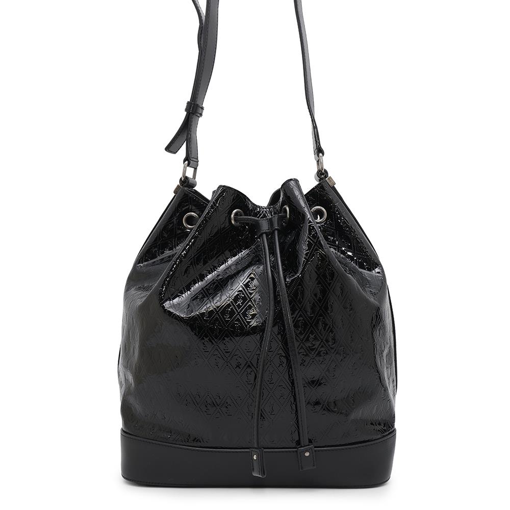SAINT LAURENT PARIS ?Monogram bucket bag Black568606 Patent Leather
