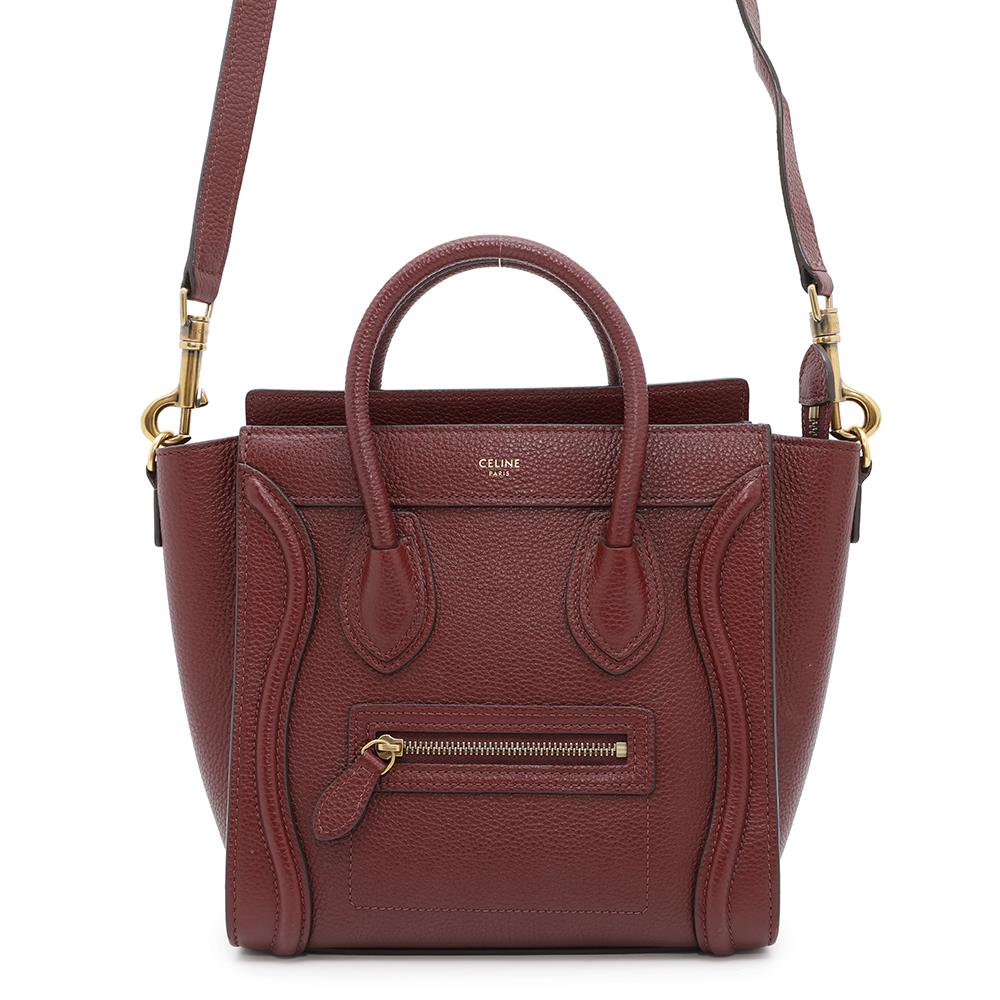 CELINE Luggage shopper Bordeaux189243 Leather Size Nano