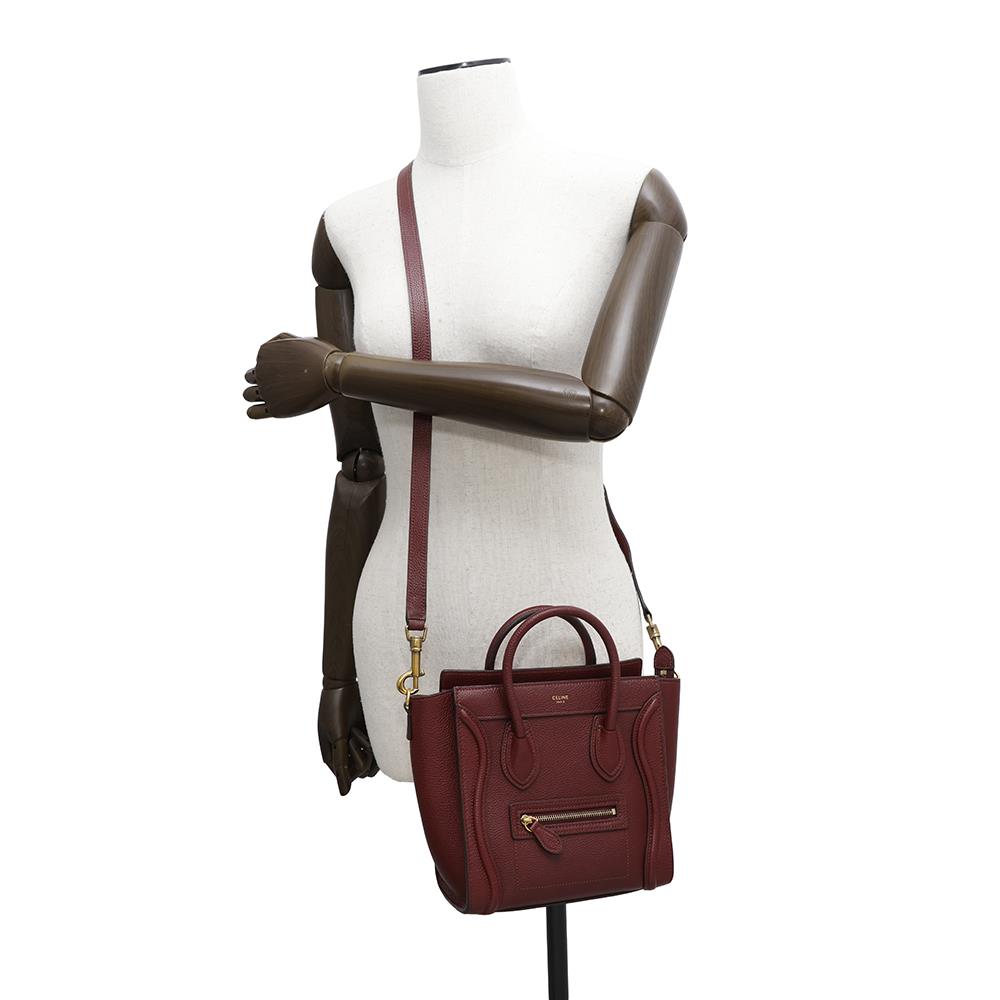 CELINE Luggage shopper Bordeaux189243 Leather Size Nano