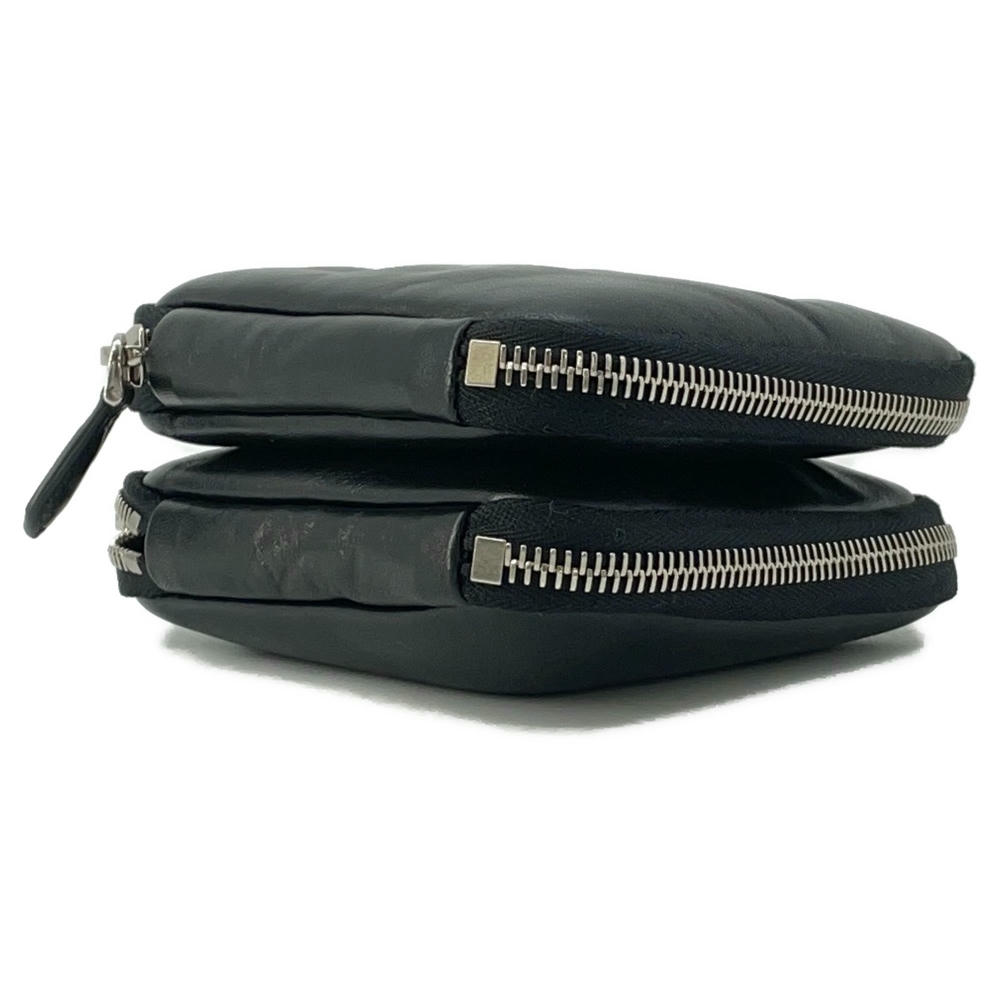 PRADA ?Triangle Mini Pouch 2way Shoulder Black1NR015 Leather