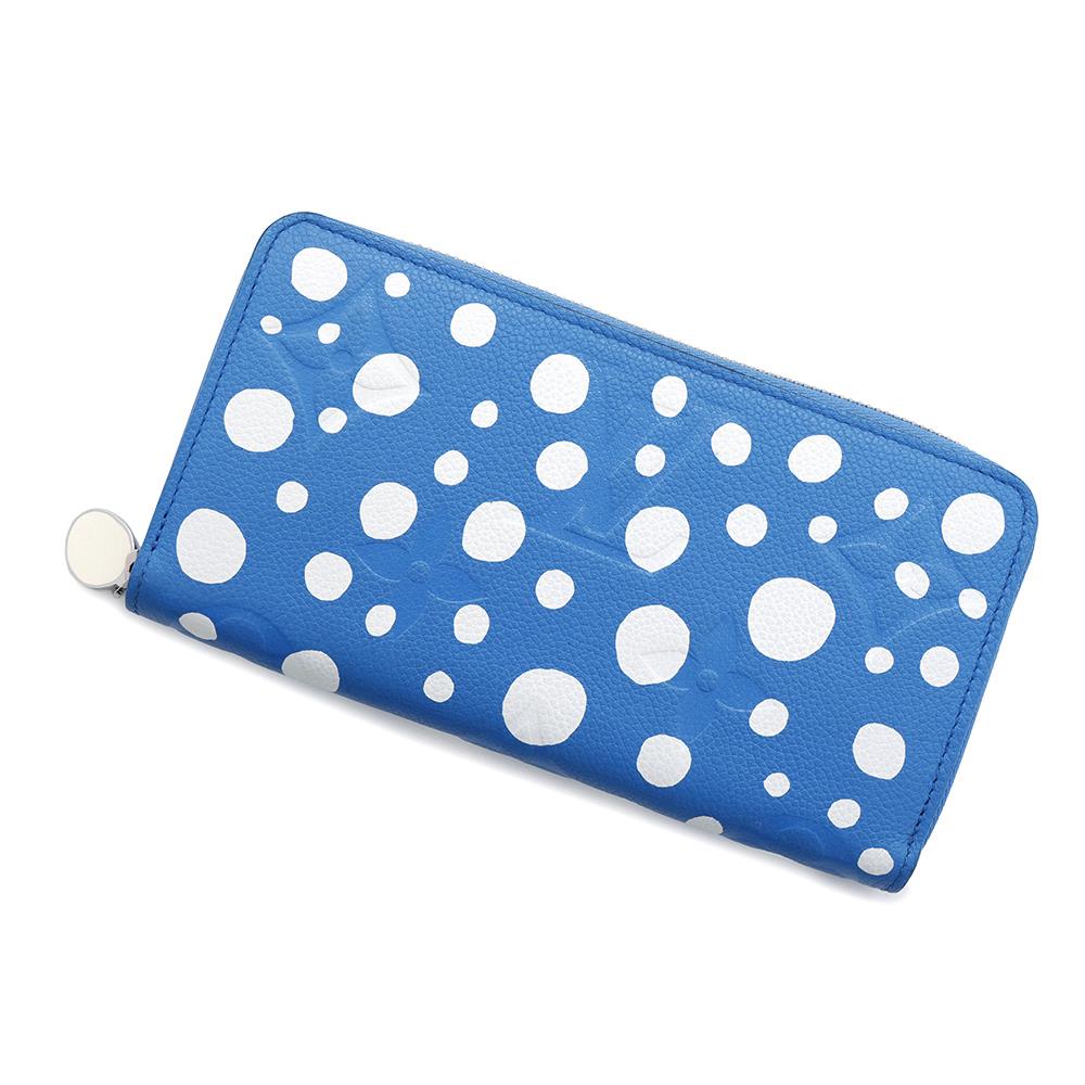 LOUIS VUITTON LV Ã YK Zippy Wallet blue bronM81954 Monogram Empreinte Leather/Infinity Dot