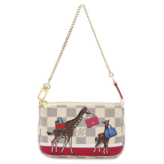 LOUIS VUITTON Mini Pochette Accessoires BeigeN62200 Damier Azur