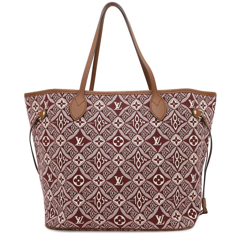 LOUIS VUITTON Neverfull BordeauxM57273 Monogram / Jacquard Size MM