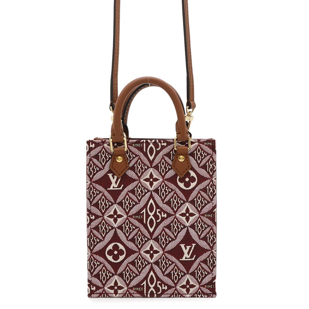 LOUIS VUITTON Petit Sac Plat BordeauxM69846 Monogramã»Jacquard SINCE 1854