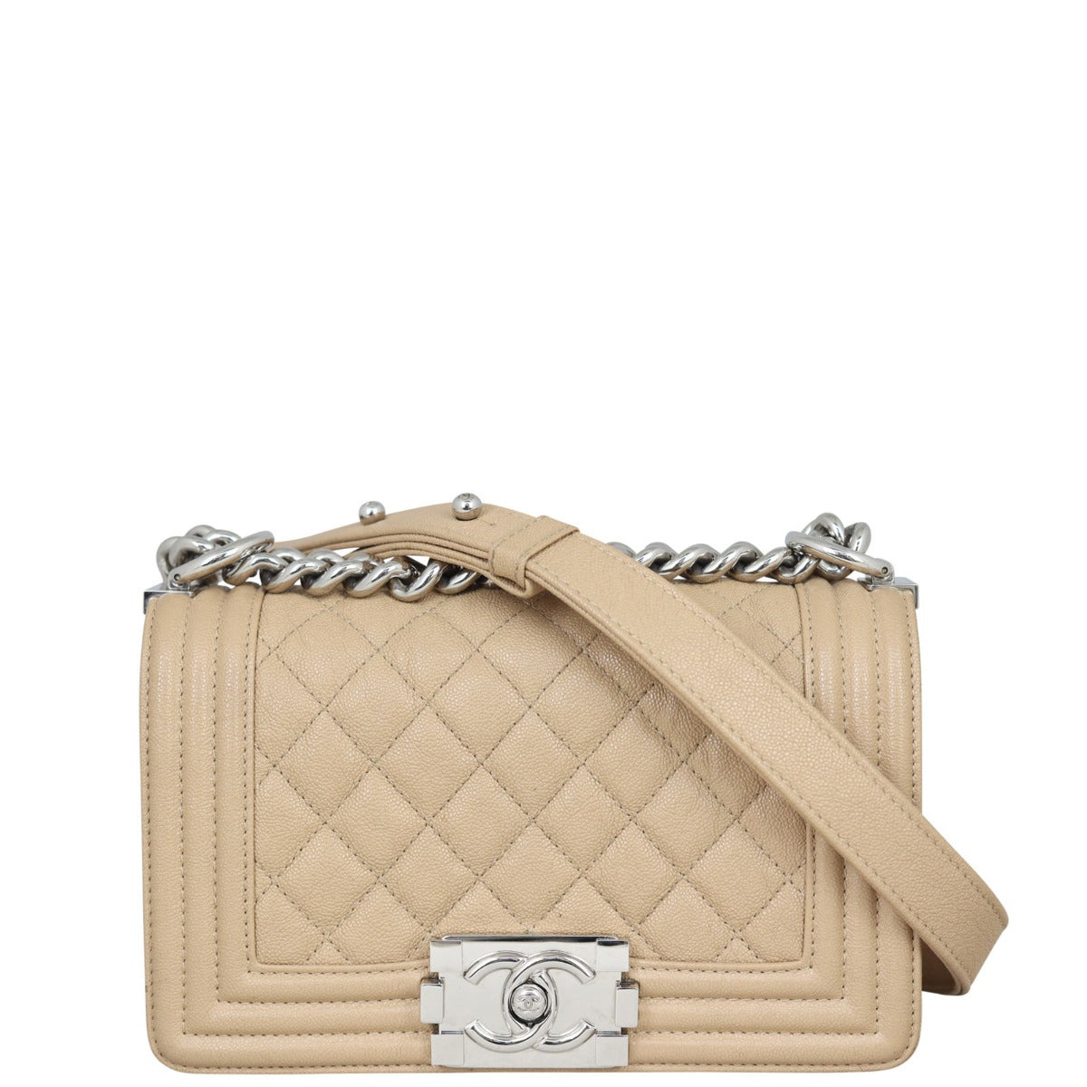 Chanel Boy Small | Beige