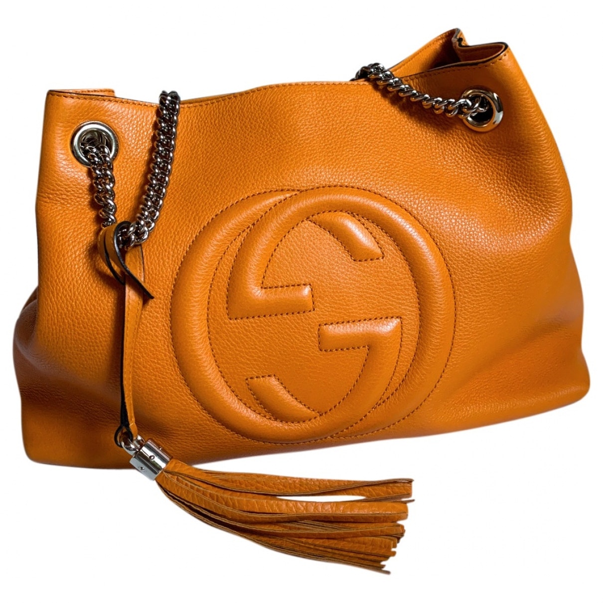 Gucci soho orange leather handbag