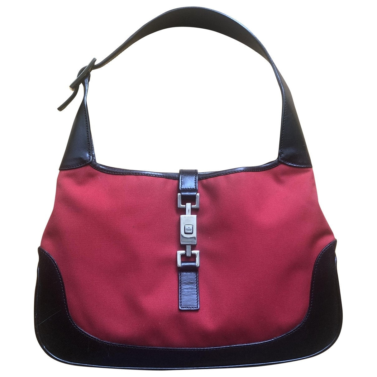 Gucci jackie    red cloth handbag