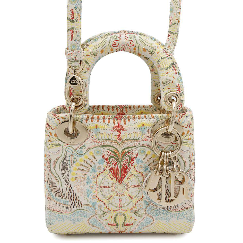 Dior ?Lady Dior Multicolor Leather Size micro