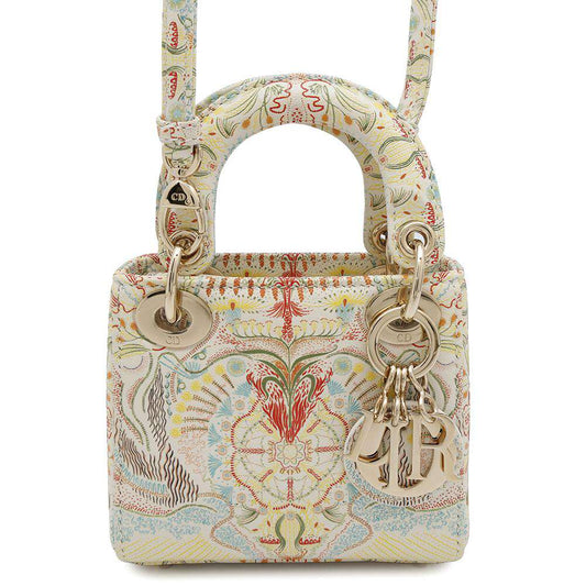 Dior ?Lady Dior Multicolor Leather Size micro