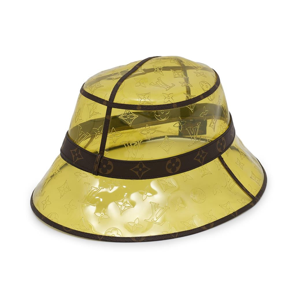 LOUIS VUITTON Hatã»Monogram Raincoat Size 60 YellowMP2647 Plastics Monogram
