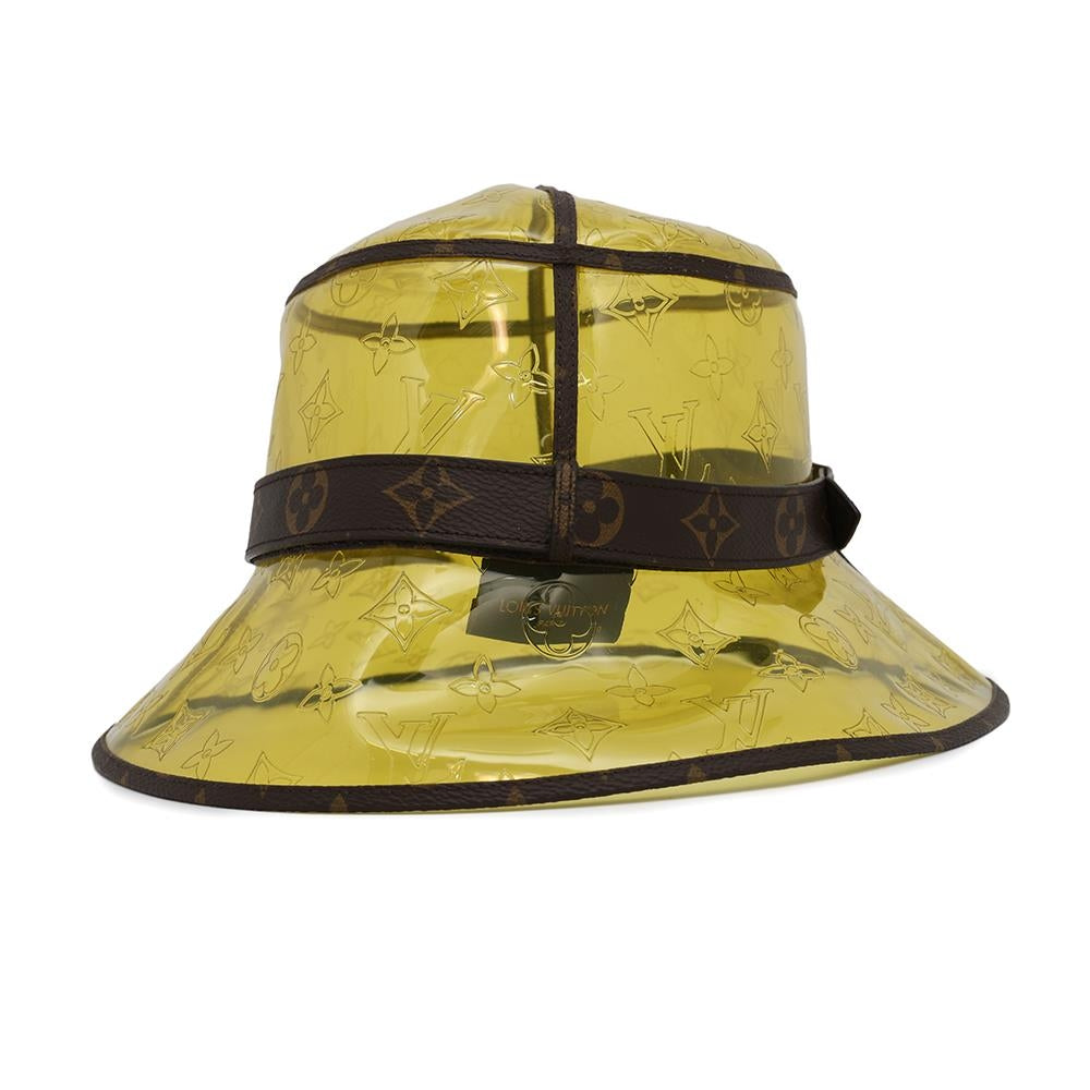 LOUIS VUITTON Hatã»Monogram Raincoat Size 60 YellowMP2647 Plastics Monogram