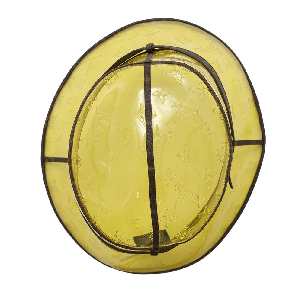 LOUIS VUITTON Hatã»Monogram Raincoat Size 60 YellowMP2647 Plastics Monogram