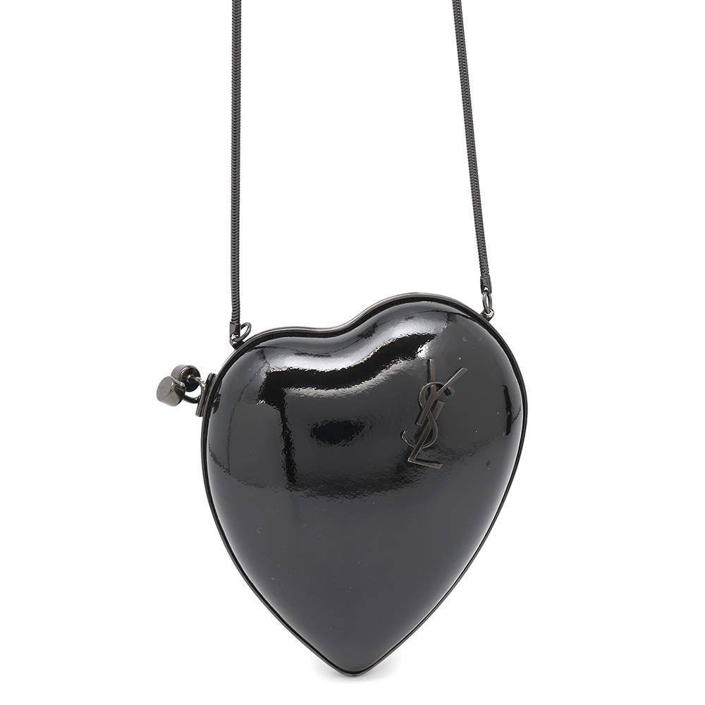SAINT LAURENT PARIS ?Love Box Shoulder Bag Black466212 Patent Leather
