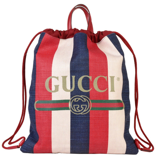 Gucci Lou Canvas Backpack