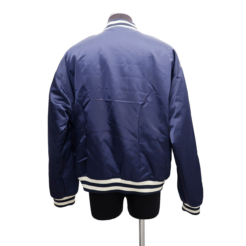 LOUIS VUITTON LV Vers Baseball Blouson Size 50 Naval Academy1AGHT1 Nylon100% Rhinestone